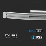36W(2700Lm) LED-takarmatur 98,5cm, kromad metall, V-TAC, IP20, neutralvit 4000K