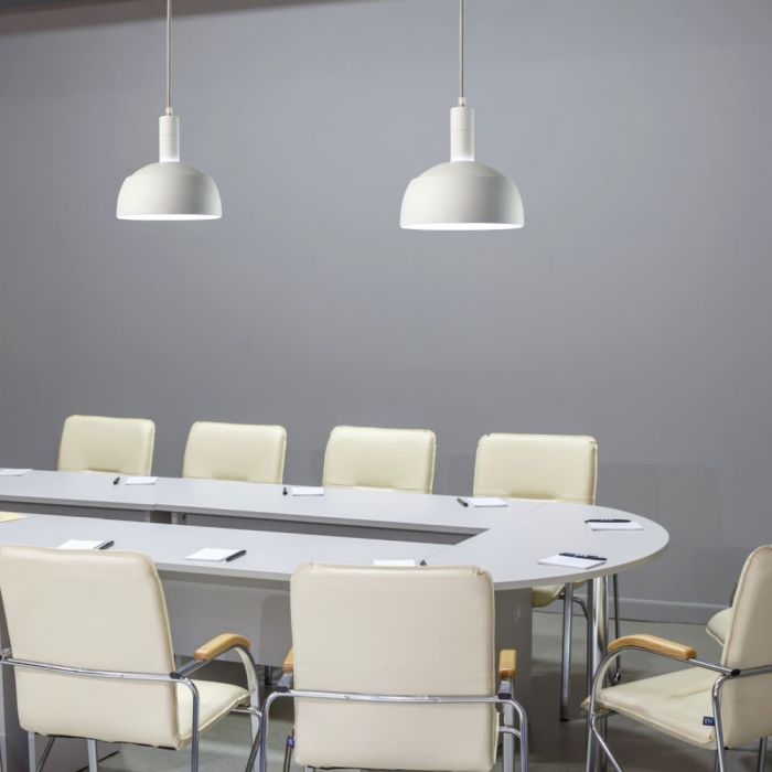 Hållare för hängande lampa, vit, D180, V-TAC