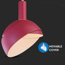 Metallist lambipesa E27 soklile, roosa, V-TAC