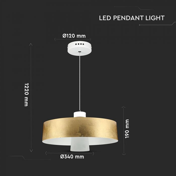 7W(400Lm) LED pendant light, V-TAC, warm white light 3000K