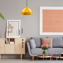 Ripplampide hoidik E27 soklile, kollane, metallist, V-TAC