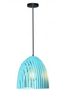 Metal lamp pendant on E27 base, blue, V-TAC