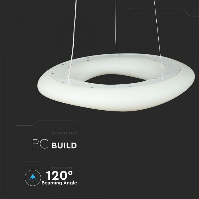 82W(7300Lm) LED lamp, round, light change, V-TAC, dimmable
