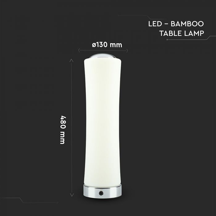 18W (1200Lm) LED galda lampa, dimmējama, V-TAC, silti balta gaisma 3000K