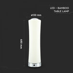18W (1200Lm) LED-bordslampa, dimbar, V-TAC, varmvitt ljus 3000K