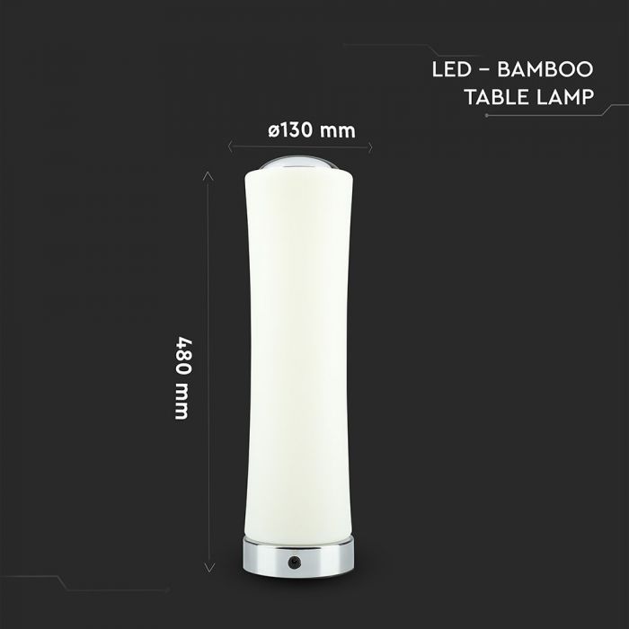 18W (1200Lm) LED-bordslampa, dimbar, V-TAC, varmvitt ljus 3000K