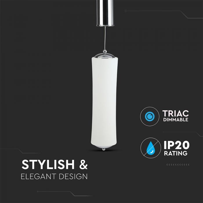 18W (1200Lm) LED rippvalgusti, V-TAC, dimmerdatav, soe valge valgus 3000K