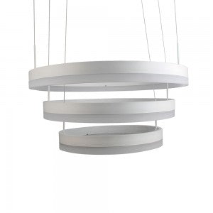 80W (6500Lm) LED pendant light with 3 rings, V-TAC, dimmable, warm white light 3000K