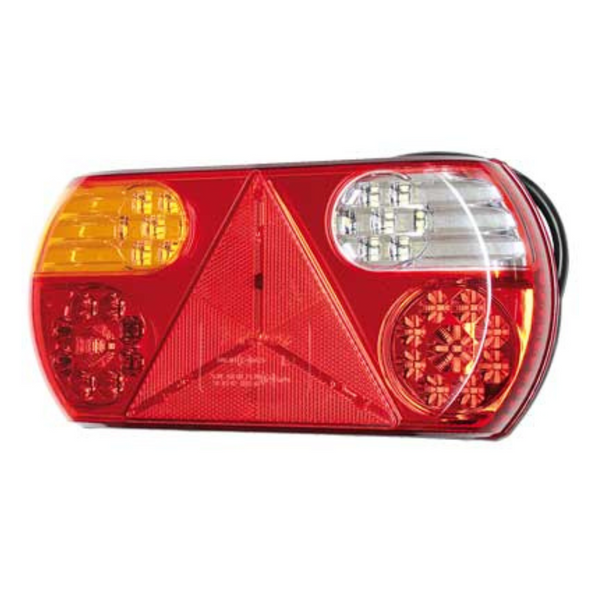 10-30V LED rear combination light: rear gauge - indicator - fog - reversing reflector
