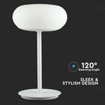 25W LED disainlaualamp, V-TAC, IP20, valge, timmitav, 3000K naturaalvalge