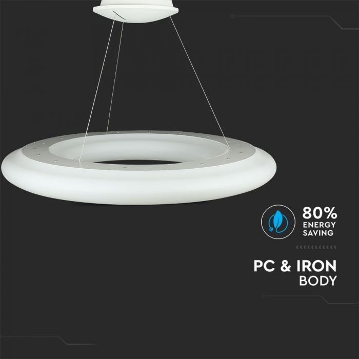 105W LED hanging design lamp, white, V-TAC, 910x2000mm, warm white light 3000K