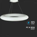 105W LED hanging design lamp, white, V-TAC, 910x2000mm, warm white light 3000K