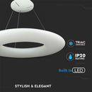 105W LED hanging design lamp, white, V-TAC, 910x2000mm, warm white light 3000K