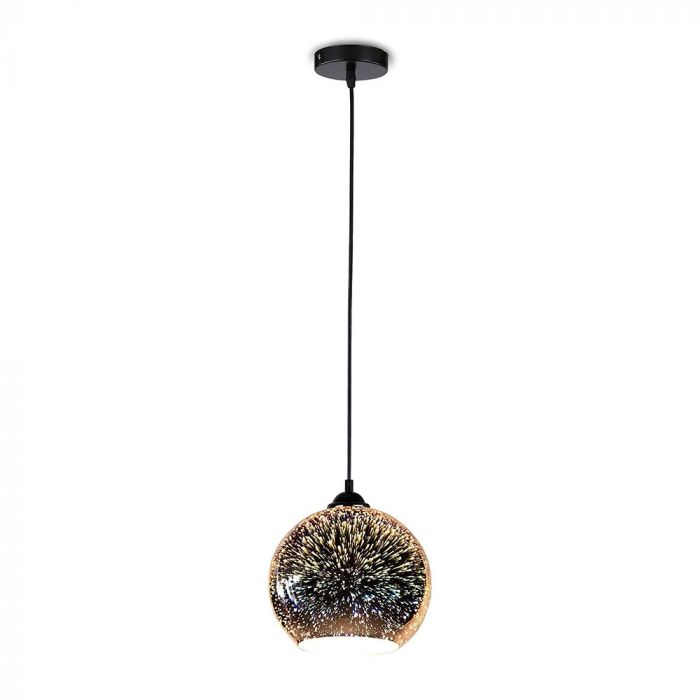 E27 LED iekarams stikla 3D gaismeklis, A60/67, ST-64, V-TAC