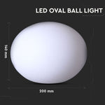 0.5W(18Lm) LED interjera apgaismojums, krāsaina RGB, IP67, litija baterija 10000 mAh uzlādējama, ar tālvadības pulti, 20 x 14 cm, V-TAC