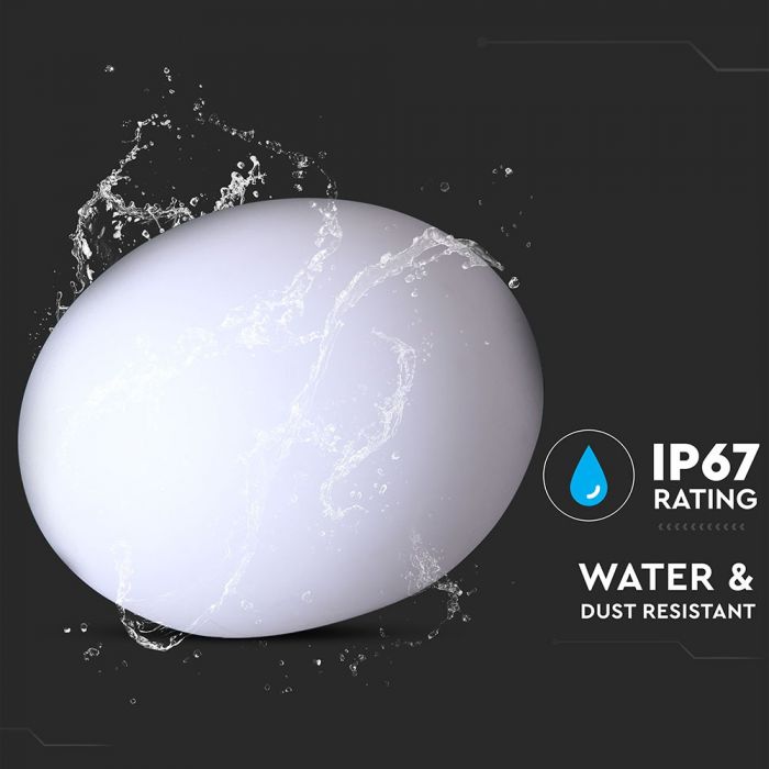 0.5W(18Lm) LED interior light, coloured RGB, IP67, rechargeable lithium battery 10000 mAh, with remote control, 20 x 14 cm, V-TAC