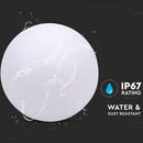 0.5W(18Lm) LED interior light, coloured RGB, IP67, rechargeable lithium battery 1000 mAh, with remote control, 30 x 29 cm, V-TAC