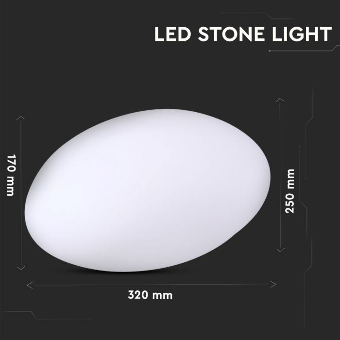 0,5W(18Lm) LED sisevalgus, värviline RGB, IP67, laetav liitiumaku 10000 mAh, koos puldiga, V-TAC