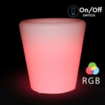 0.5W(18Lm) LED interjera apgaismojums, krāsaina RGB, IP67, litija baterija 10000 mAh uzlādējama, ar tālvadības pulti, 28 x 29 cm, V-TAC