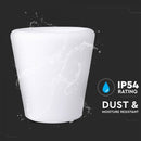 0.5W(18Lm) LED interjera apgaismojums, krāsaina RGB, IP67, litija baterija 10000 mAh uzlādējama, ar tālvadības pulti, 28 x 29 cm, V-TAC