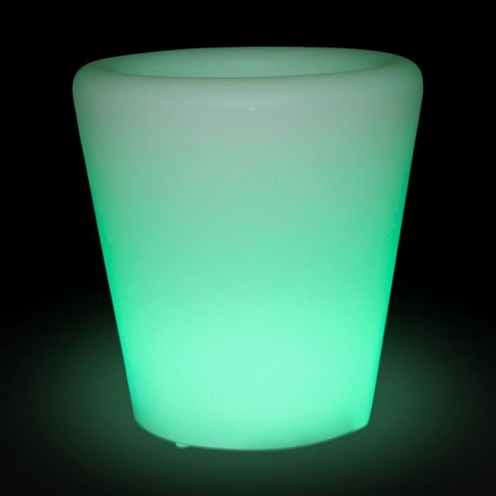 0.5W(18Lm) LED interjera apgaismojums, krāsaina RGB, IP67, litija baterija 10000 mAh uzlādējama, ar tālvadības pulti, 28 x 29 cm, V-TAC