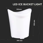 1,5W(54Lm) LED-inredningsbelysning, färgad RGB, IP54, uppladdningsbart litiumbatteri 20000 mAh, med fjärrkontroll, 33 x 35 cm, V-TAC
