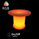 3W(108Lm) светодиодный интерьерный светильник, журнальный столик, цветной RGB, IP54, перезаряжаемый литиевый аккумулятор 3600 мАч, с пультом ДУ, 70 x 54 см, V-TAC