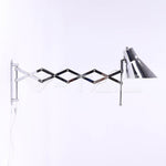 Designerbordslampa med justerbart metallfäste och E27-sockel, förkromad, V-TAC