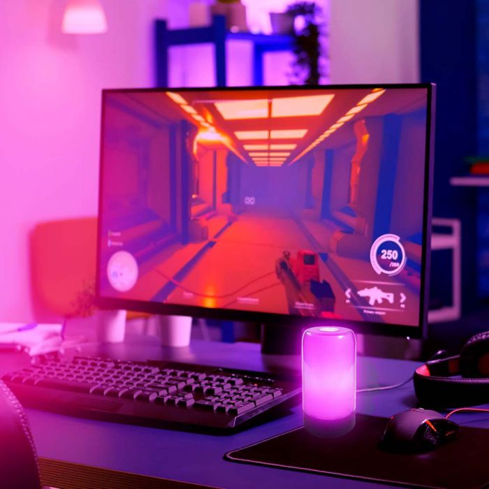 8W LED RGB Bluetooth-armatur, dimbar med V-TAC Smart Light App, svart, IP20