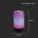 8W LED RGB Bluetooth-armatur, dimbar med V-TAC Smart Light App, svart, IP20