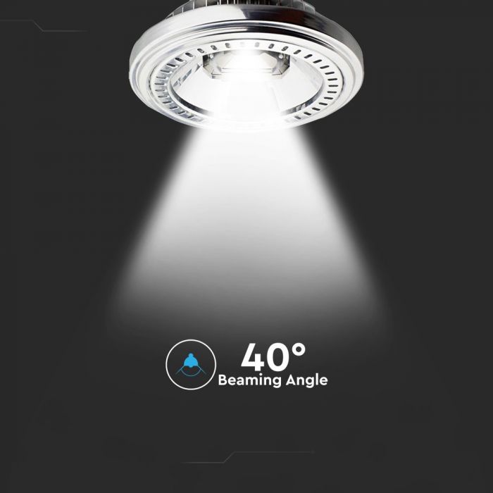 AR111 12V 15W(780Lm) LED-lampa, V-TAC, kallvitt ljus 6000K