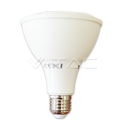 E27 12W(750Lm) LED Spuldze, PAR30, V-TAC, auksti balta gaisma 6000K