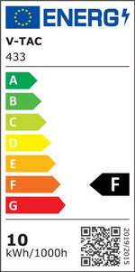 10W(800Lm) LED-strålkastare med rörelsesensor, V-TAC SAMSUNG, 5 års garanti, vitt hölje, varmvitt ljus 3000K