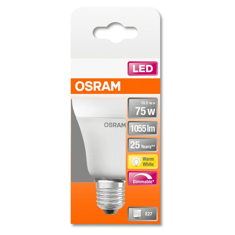 E27 10.5W(1055Lm) OSRAM LED SUPERSTAR Лампа, диммируемая, теплый белый 2700K