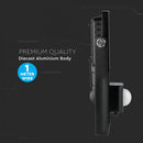 10W(800Lm) LED Spotlight with motion sensor, V-TAC SAMSUNG, warranty 5 years, black body, warm white light 3000K