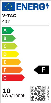 10W(800Lm) LED-strålkastare med rörelsesensor, V-TAC SAMSUNG, 5 års garanti, svart hölje, neutralvit 4000K
