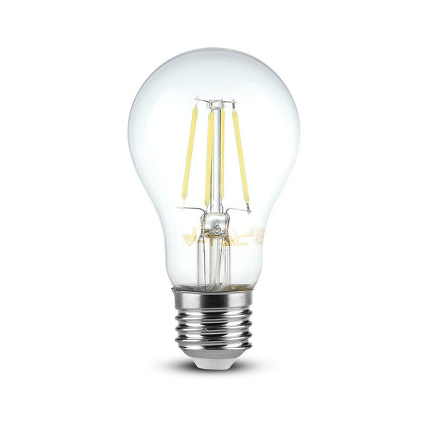 E27 8W(800Lm) LED Spuldze Filament, A67, V-TAC, auksti balta gaisma 6000K