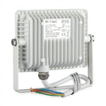 20W (1600Lm) LED Spotlight V-TAC SAMSUNG, IP65, 5 års garanti, vitt hölje, 6400K kallvitt ljus