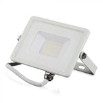 20W (1600Lm) LED Spotlight V-TAC SAMSUNG, IP65, 5 års garanti, vitt hölje, 6400K kallvitt ljus