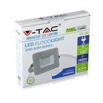 20W (1600Lm) LED Spotlight V-TAC SAMSUNG, IP65, 5 års garanti, vitt hölje, 6400K kallvitt ljus
