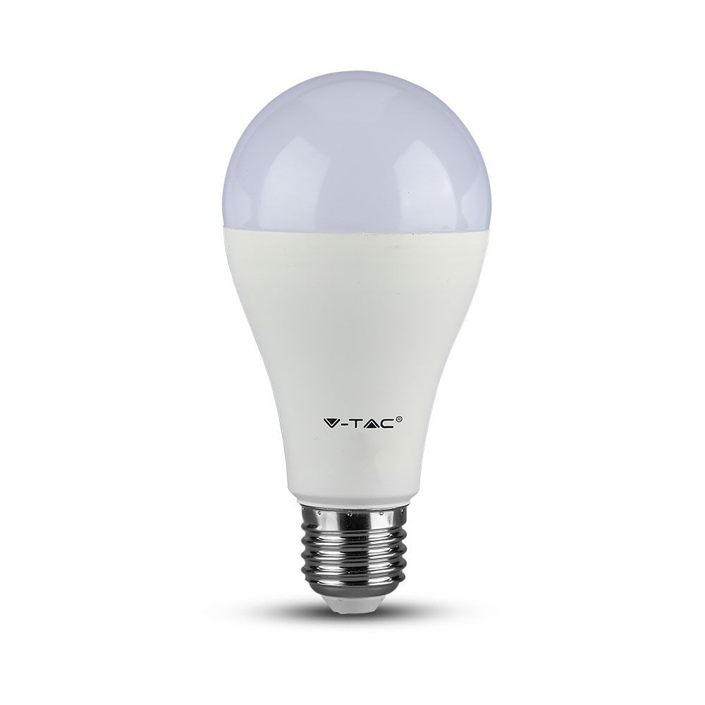 E27 15W(1350Lm) LED Spuldze, A65, V-TAC, silti balta gaisma 2700K