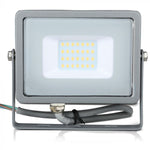 20W(1600Lm) LED Spotlight V-TAC SAMSUNG, IP65, 5 års garanti, grått hölje, 6400K kallvitt ljus