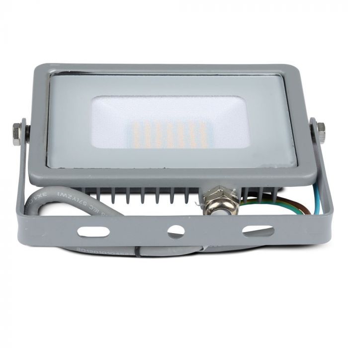 20W(1600Lm) LED Spotlight V-TAC SAMSUNG, IP65, 5 års garanti, grått hölje, 6400K kallvitt ljus