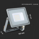 20W(1600Lm) LED Spotlight V-TAC SAMSUNG, IP65, warranty 5 years, gray body, cold white light 6400K