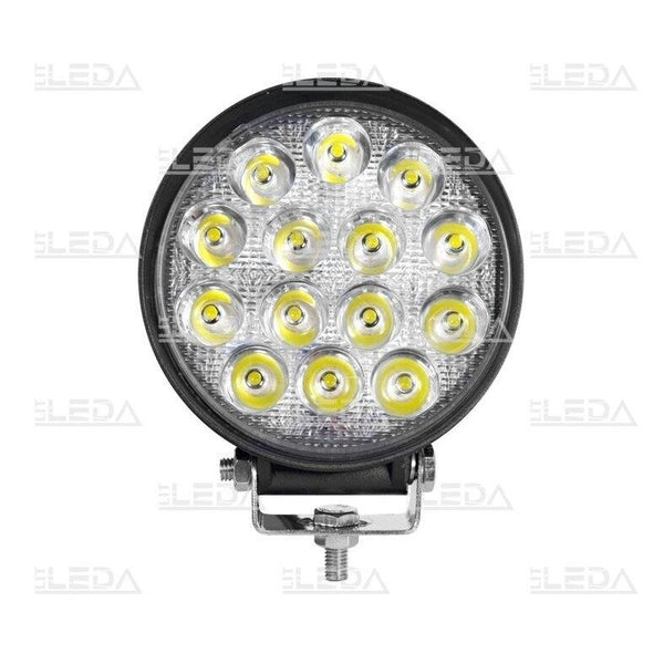 42W(3080Lm) LED Epistar darba lukturis, 10-30V, IP67, ECE R10, CE, RoHS, EMC, auksti balta gaisma 6000K