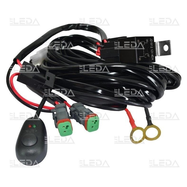 6,5A 80Вт макс/160Вт макс Соединительные кабели с выключателем (с гнездом DEUTSCH DT Connector, 2 контакта, два выхода)