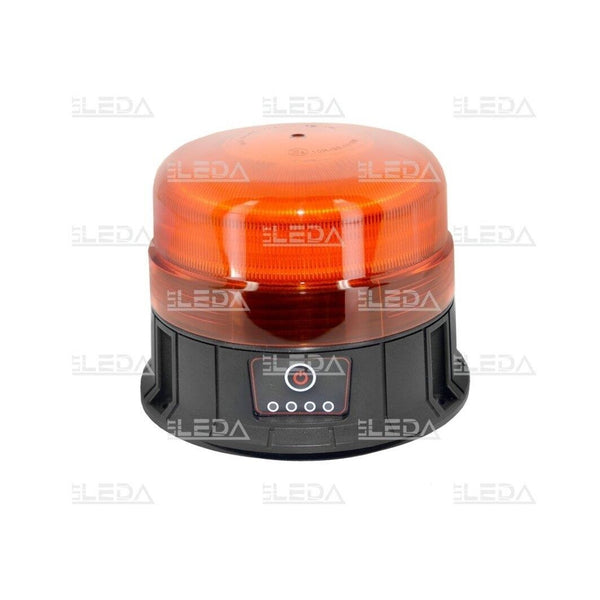 19W 12-24V 39 LED oranža bākuguns ar magnētu, 2 darba režīmi, 8800MA, IP66, ECE R65, ECE R10, CE, RoHS