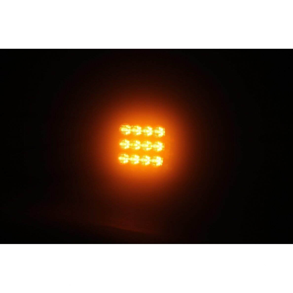 12 LED mini warning light, yellow, 12/24V; 3.5 m cable; ECE R65, ECE R10, EMC