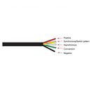 18W(6x3W) 12-24V LED-arbetslampa, 4 ljusfunktioner, gult ljus, IP67, ECE R10, EMC, CE, 119/32/13 mm