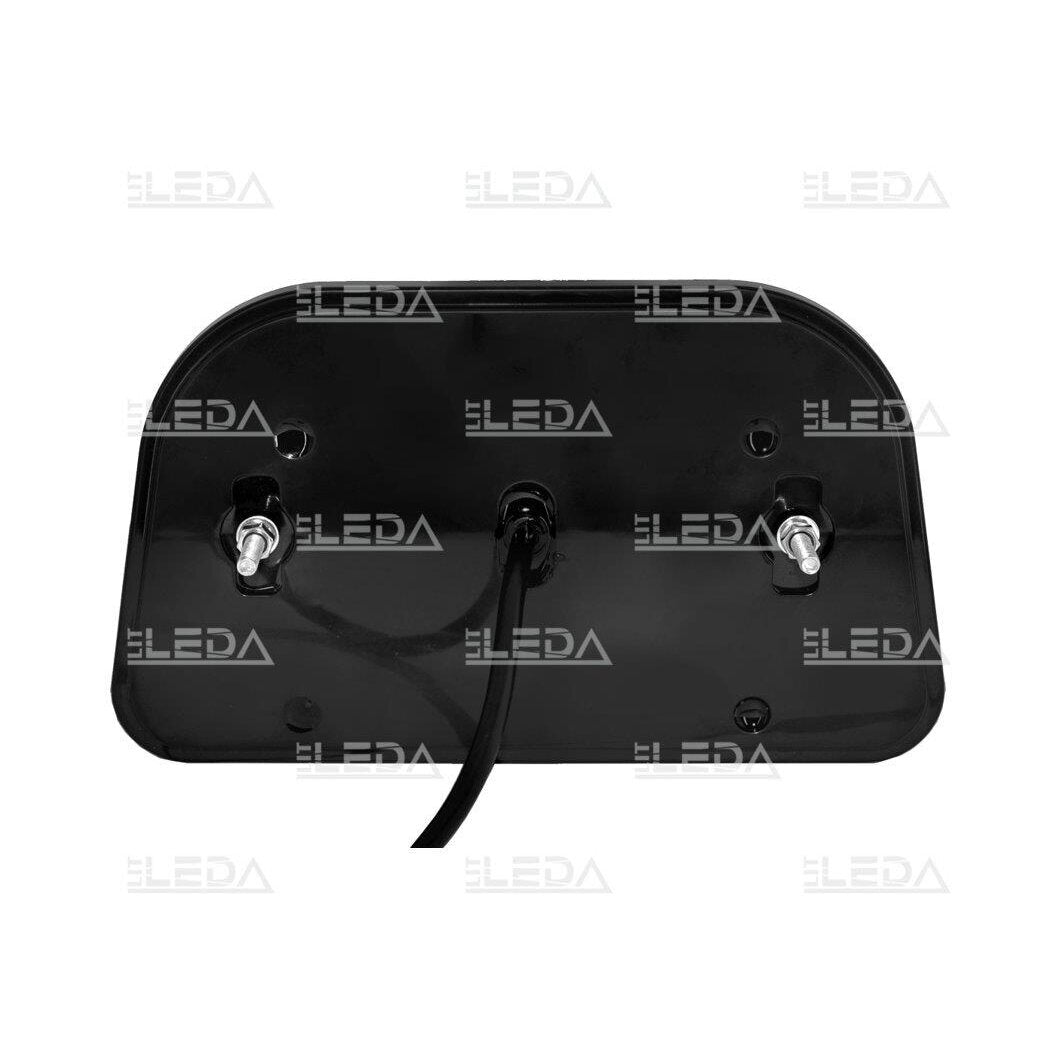 LITLEDA LED rear light 12 / 24V; gauges, turn (right), brakes, reverse gear, number plate lighting, fog lights, reflectors; ECE R3, ECE R4, ECE R7, ECE R6, ECE R23, ECE R38, EMC R11